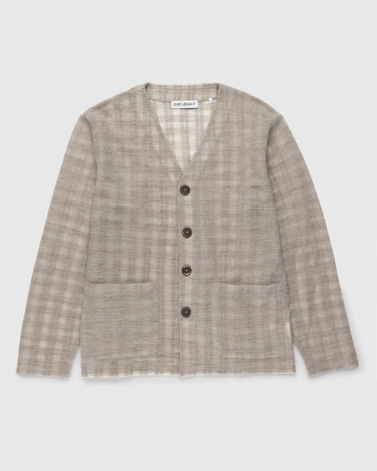 Our Legacy – Cardigan Grey Disintegration Check